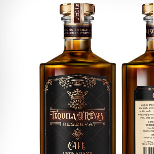 Label Design for Premium Tequila Cafe Liqueur