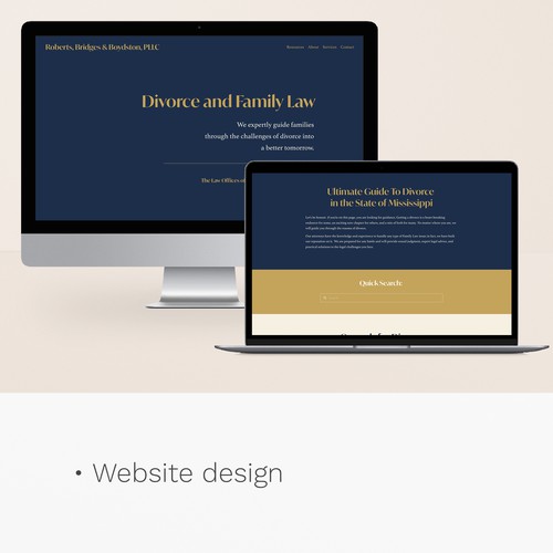 Website Design: Family Law Firm