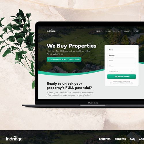 Complany Landing Page Design
