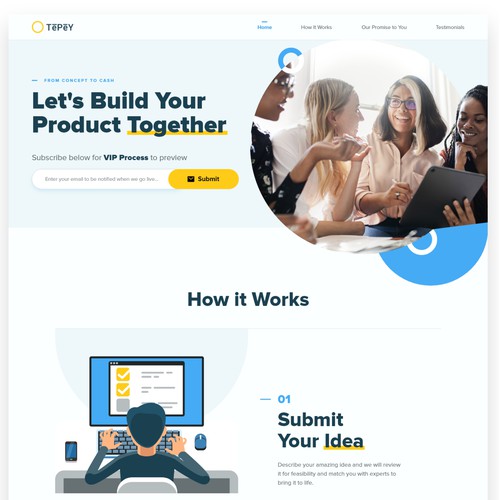 Web design for world's inventors and innovators
