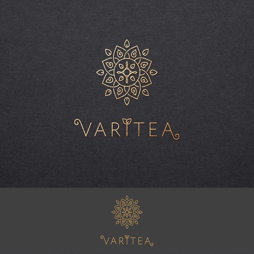 Elegant logo and packaging concept for tea selling company