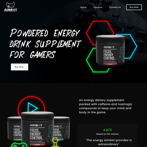 Energy Drink Website Design