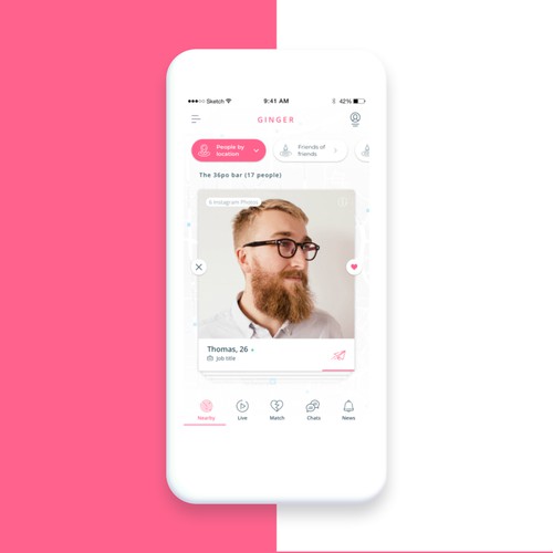 Dating app concept