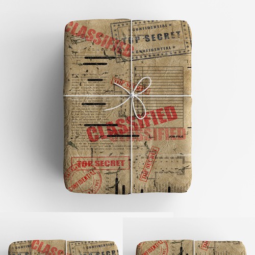 Design Top Secret Government Document Wrapping Paper!