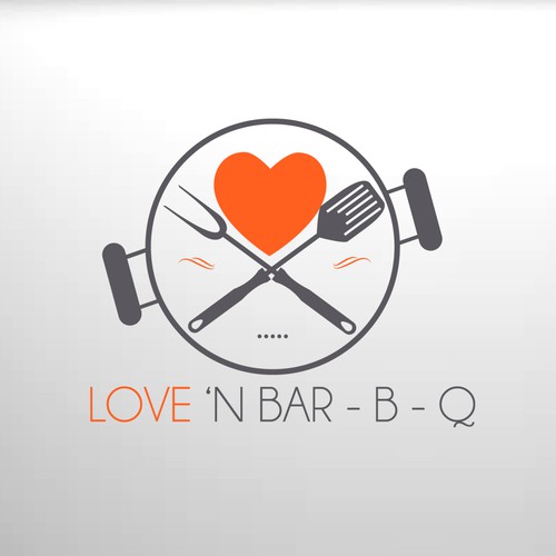 Create a modern BAR-B-Q logo that captures the heart of BAR-B-Q lovers.