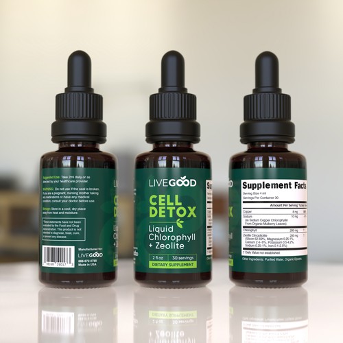 Label Design for a Dropper Bottle
