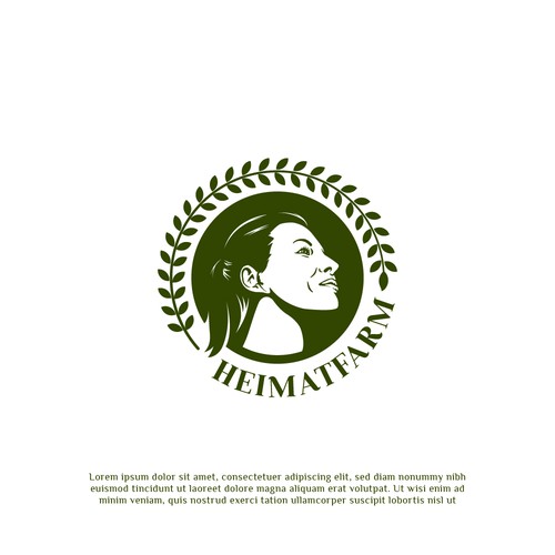 character logo concept for heimatfarm
