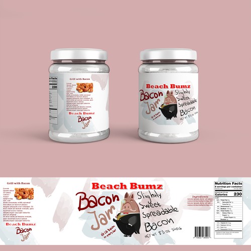 Packaging for bacon jar