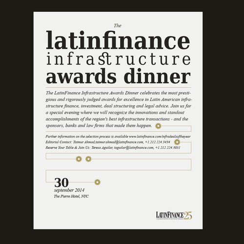 Create a LatinFinance Gala Dinner Ad