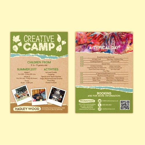 summer camp flyer