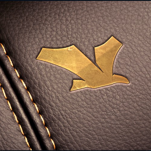 A stylized 'leather' vEagle for a leather products brand -VOLMER