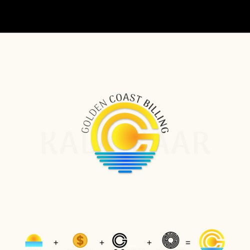 Option 1 for Logo design of Golden Coast Billing 