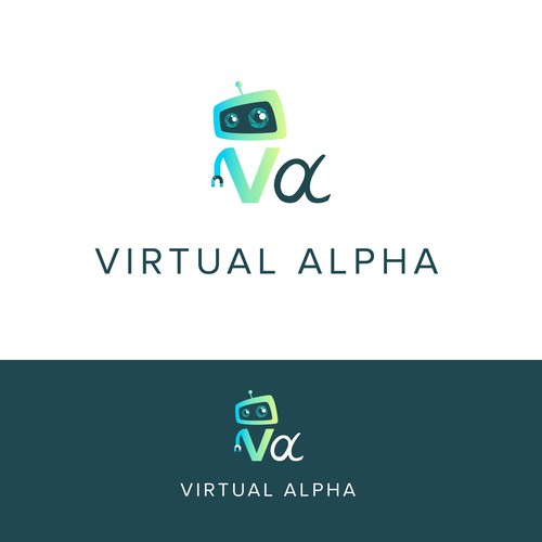 Logo Design for tech company - Virtual Alpha