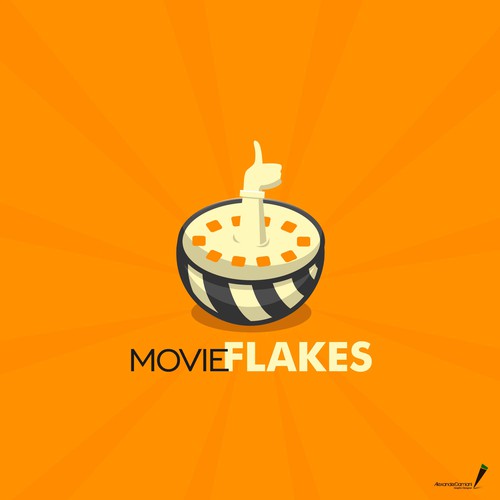 Movie Flakes Logo Design