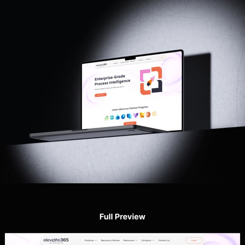 IT company website home page design