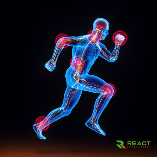 athlete running visualization