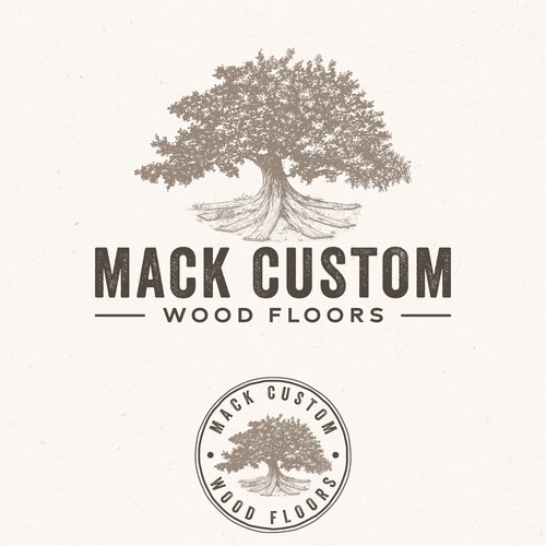 Logo for a wood flooring business