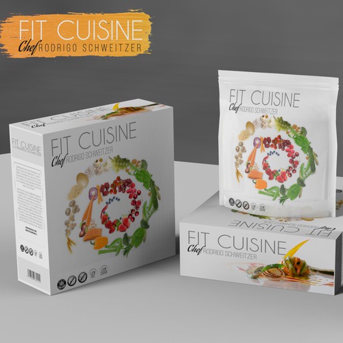 Logo and package for  brand "Fit Cuisine" (Frozen food)