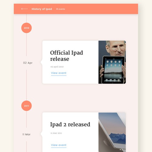 Timeline app