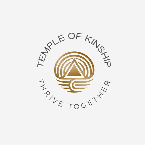 Geometric alchemy logo symbol for Temple of Kinship - a new nonprofit
