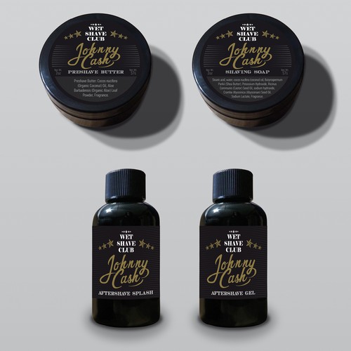 Product label design for well-established wet shaving 