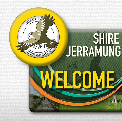 Design eye catching boundary signs for the Shire or Jerramungup
