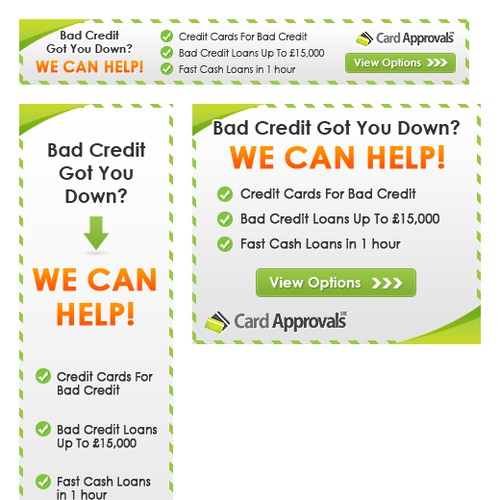 Card Approvals UK needs a new banner ad