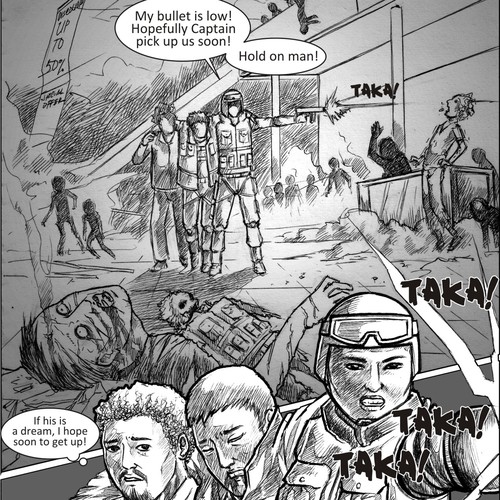 Comic Book Panels for a Brand New Apocalypse Thriller Novel