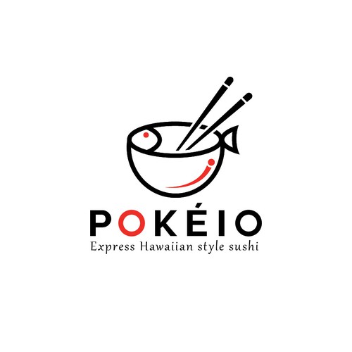 poke bowl logo design