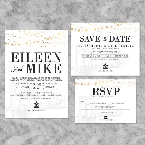 Eileen & Mike Wedding Invites