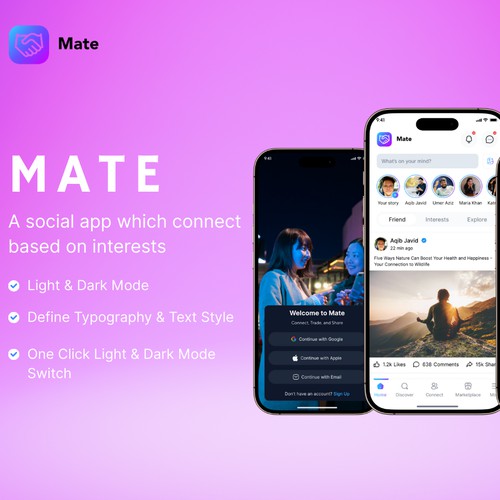 MATE Social App Based on Interest