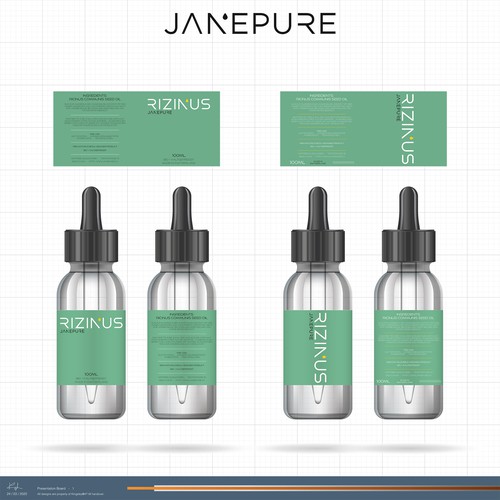 Janepure Essential Oils Lable