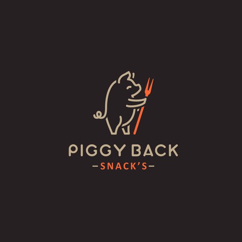 Logo for pork rind snacks