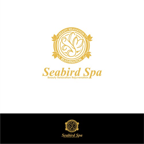 Seabird spa simple design logo