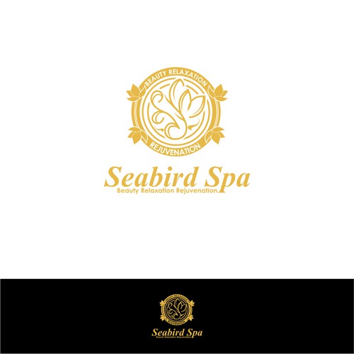 Seabird spa simple design logo