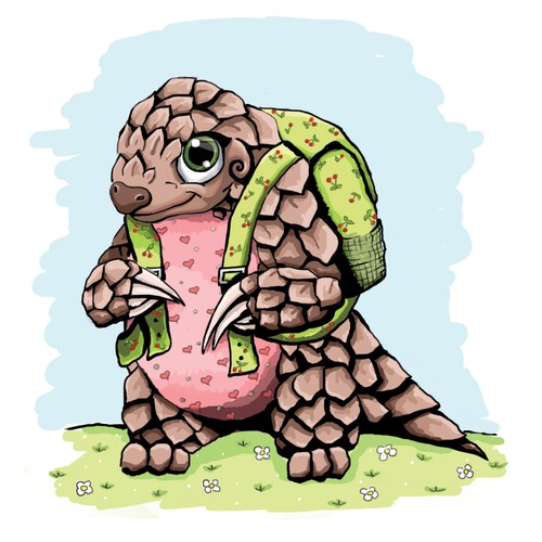 Pangolin illustration 