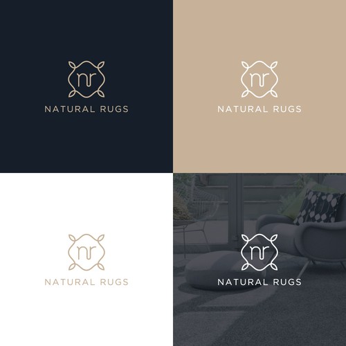 Elegant logo & identity for luxury natural-fiber rugs company
