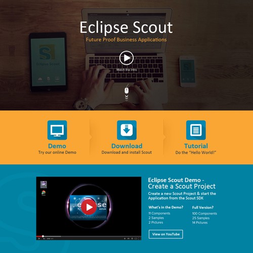"Eclipse Scout" needs a great landing page - Help us with your creativity!