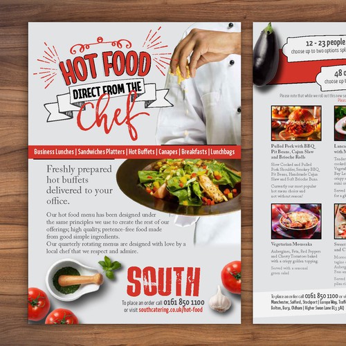 Flyer for Food Catering Company