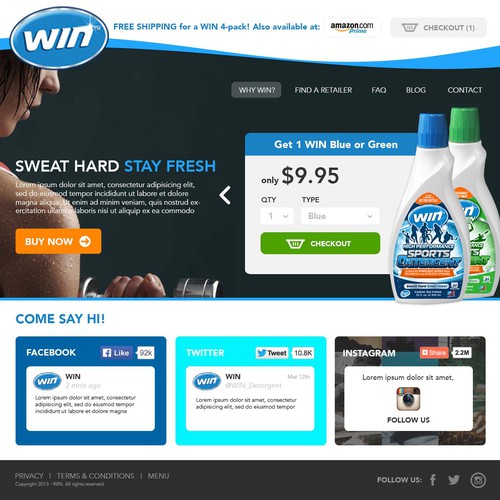 Fresh website design - WIN