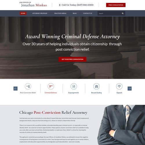 Landing Page Design For Law Offices