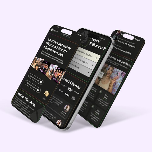 Web design for the photo studio