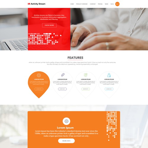 Professional web design for Saas Company