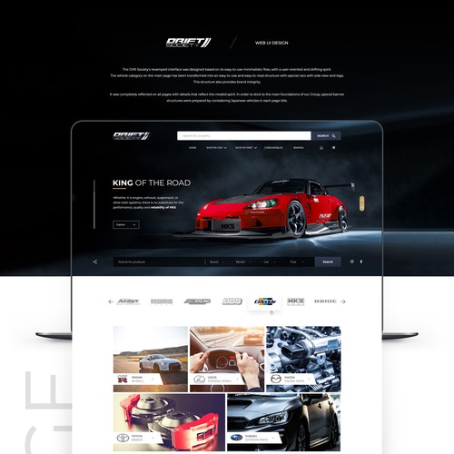 Web Design for Drift Society