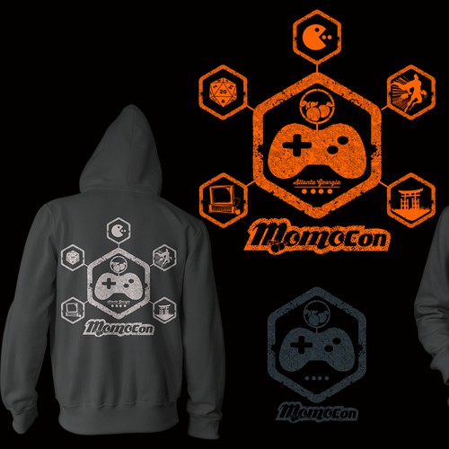 Epic Hoodie Design for MomoCon the Animation, Gaming, and Comic Convention