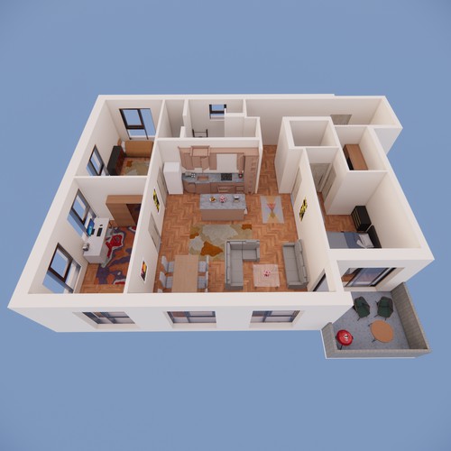 3D floor plan