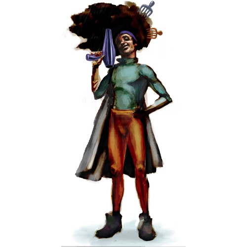 Hair dressing super hero