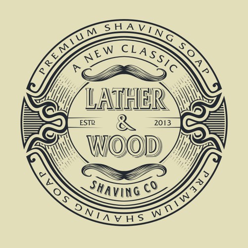 Classic Shaving Company Logo Design