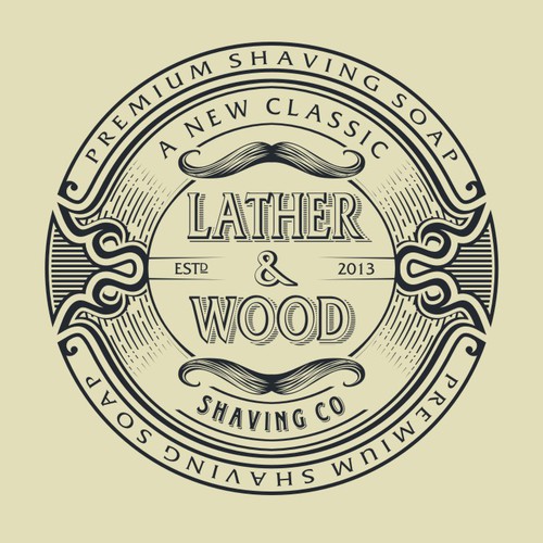 Classic Shaving Company Logo Design