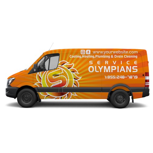 van wrap for service olympians